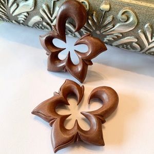 Very Rare Saba Wood Flower Hanger Plugs 00g